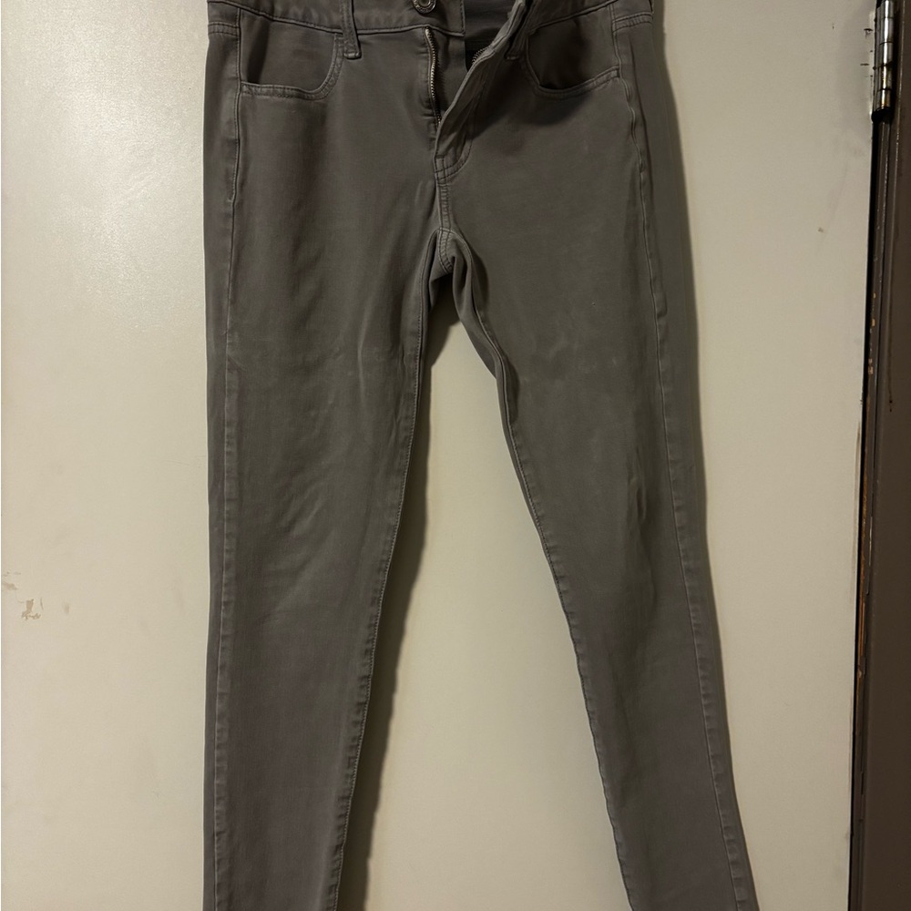 American Eagle Outfitters Gray Skinny Jeans